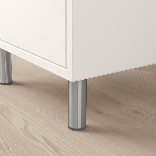 Ikea EKET - Leg, metal/silver-colour, 10 cm
