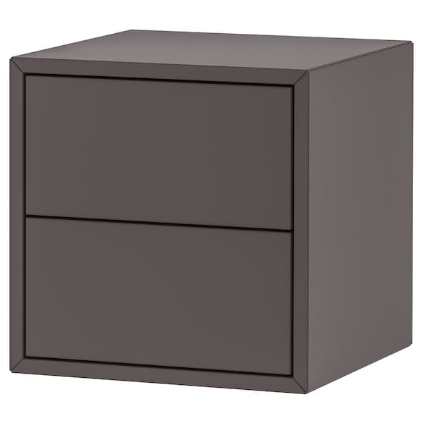 Ikea EKET - Cabinet with 2 drawers, dark grey, 35x35x35 cm