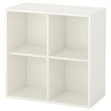 EKET wall-mounted shelving unit w 4 comp, white, 70x35x70 cm
