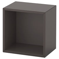 EKET wall-mounted shelving unit, dark grey, 35x25x35 cm