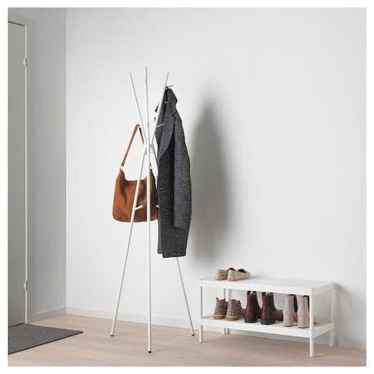 Ikea EKRAR - Hat and coat stand, white, 169 cm