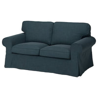 EKTORP 2-seat sofa, Hillared dark blue, 179x88x88 cm