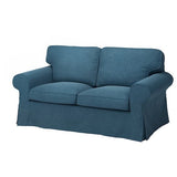 EKTORP 2-seat sofa, Tallmyra blue, 179x88x88 cm
