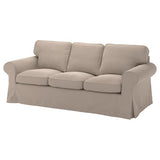 EKTORP 3-seat sofa, Tallmyra beige, 218x88x88 cm