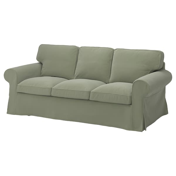 EKTORP cover for 3-seat sofa, Hakebo grey-green