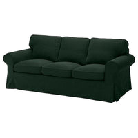EKTORP cover for 3-seat sofa, Tallmyra dark green