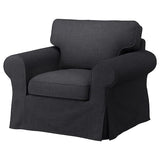 EKTORP cover for armchair, Hillared anthracite