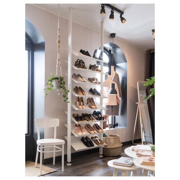 Ikea ELVARLI - Open storage combination, white, 92x36x222-350 cm