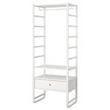 ELVARLI wardrobe combination, white, 84x55x216 cm