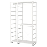 ELVARLI wardrobe combination, white, 125x55x216 cm