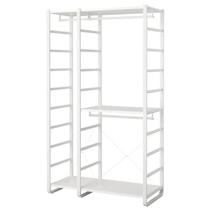 Ikea ELVARLI - Wardrobe combination, white, 125x55x216 cm