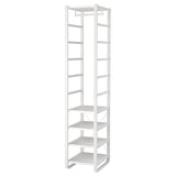 ELVARLI wardrobe combination, white, 44x55x216 cm