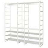ELVARLI wardrobe combination, white, 205x55x216 cm