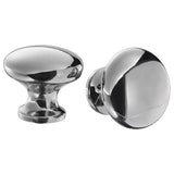 ENERYDA knob, chrome-plated, 27 mm, 2 pack