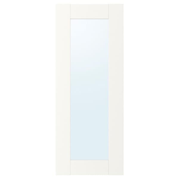 ENHET mirror door, white frame, 30.0x74.6 cm
