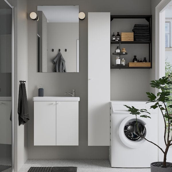 Ikea ENHET - Bathroom, anthracite/white,64x33x65 cm