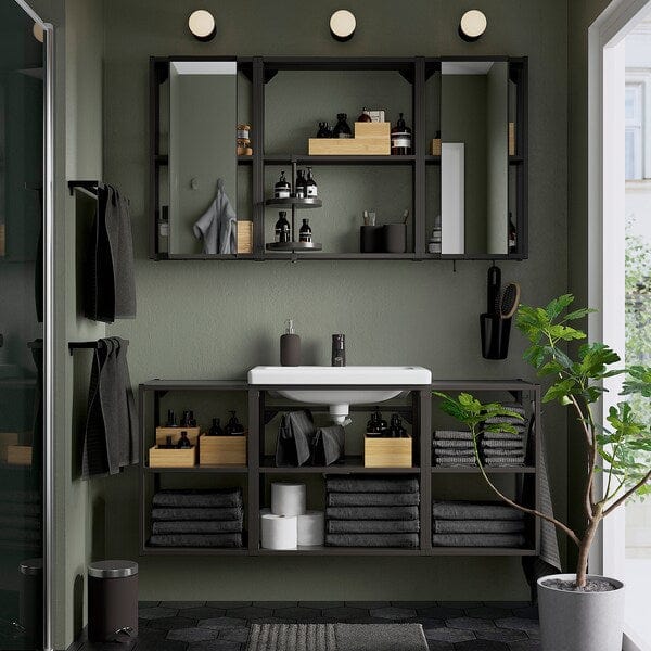 Ikea ENHET - Bathroom, anthracite,140x43x65 cm