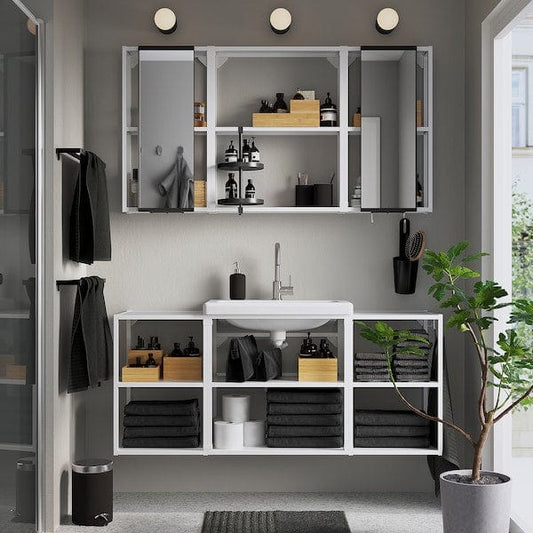Ikea ENHET - Bathroom, white,140x43x65 cm