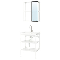 ENHET bathroom, white, 64x43x87 cm