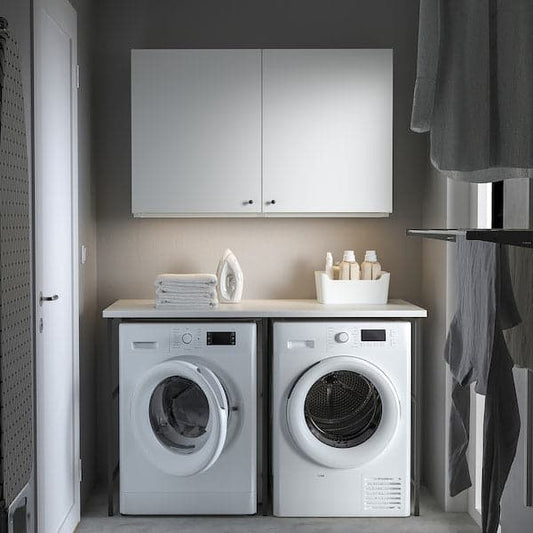 Ikea ENHET - Storage combination, anthracite/white, 139x63.5x90.5 cm