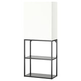 ENHET storage combination, anthracite/white, 60x32x150 cm