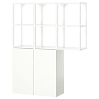 ENHET storage combination, white, 120x32x150 cm