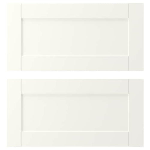 ENHET - Drawer front, white frame, 60x30 cm