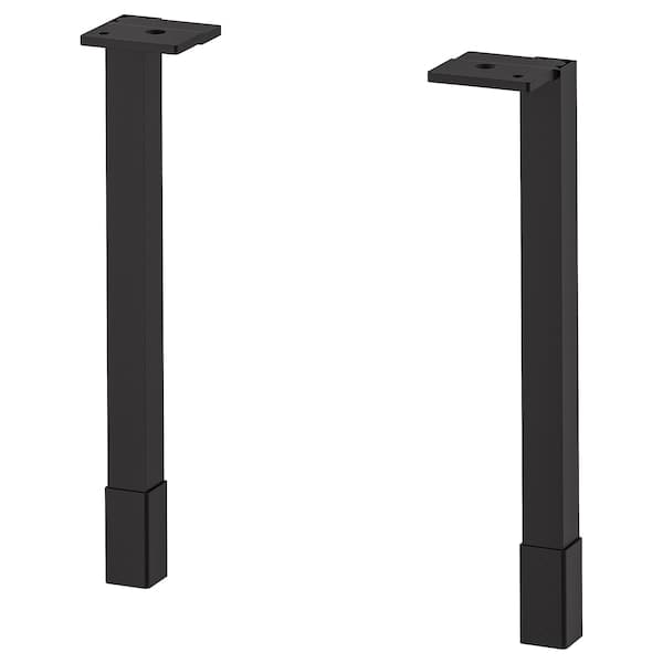 ENHET legs f cabinet, Height: 23.5 cmQuantity/package: 2 pcs.Minimum height: 22.0 cmMaximum height: 24.5 cm