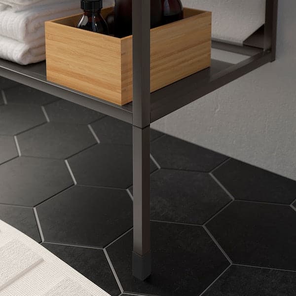 Ikea ENHET - Legs f frame, anthracite, 23.5 cm
