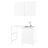 ENHET laundry, white, 139x63.5x87.5 cm