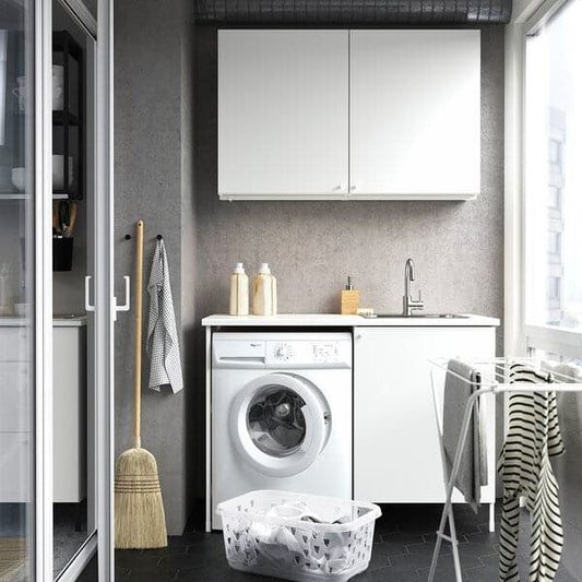 Ikea ENHET - Laundry room, bianco, 121.5x63.5x87.5 cm