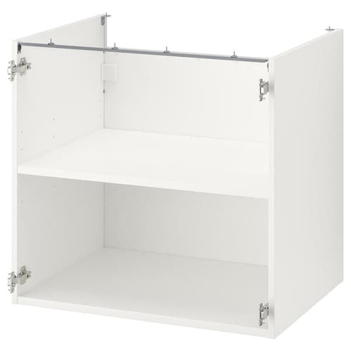 ENHET - Base cb w shelf, white, 80x60x75 cm