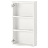ENHET wall cb w 2 shelves, white, 40x15x75 cm
