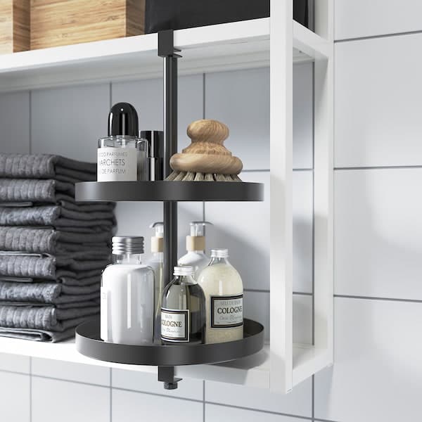 Ikea ENHET - Swivel shelf, anthracite, 40x21 cm