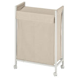 ENHET laundry bag with castors, white, 80 l