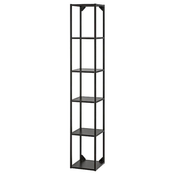 ENHET high fr w shelves, anthracite, 30x30x180 cm