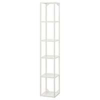 ENHET high fr w shelves, white, 30x30x180 cm