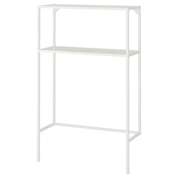 ENHET frame w shelves for washing machine, Width: 80 cmDepth: 30 cmHeight: 129 cmH space under the cabinet: 90 cm