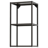 ENHET wall frame with shelves, anthracite, 40x30x75 cm