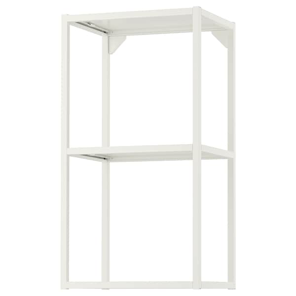 ENHET wall fr w shelves, Width: 40 cmDepth: 30 cmHeight: 75 cmMaximum load/shelf: 8 kg