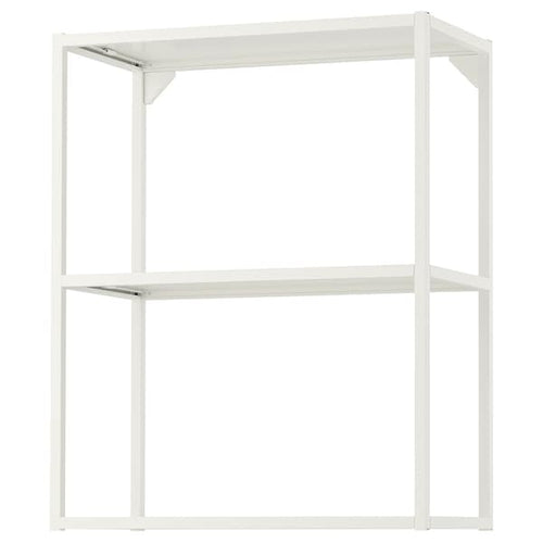 ENHET - Wall fr w shelves, white, 60x30x75 cm