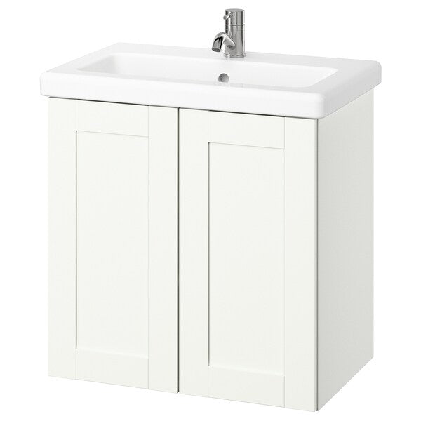 ENHET / TVÄLLEN - Washbasin / washbasin unit/miscelat, white/white  frame,64x43x65 cm