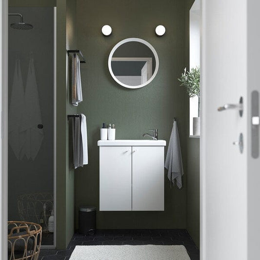 Ikea ENHET / TVÄLLEN - Washbasin / washbasin unit/miscelat, white,64x33x65 cm