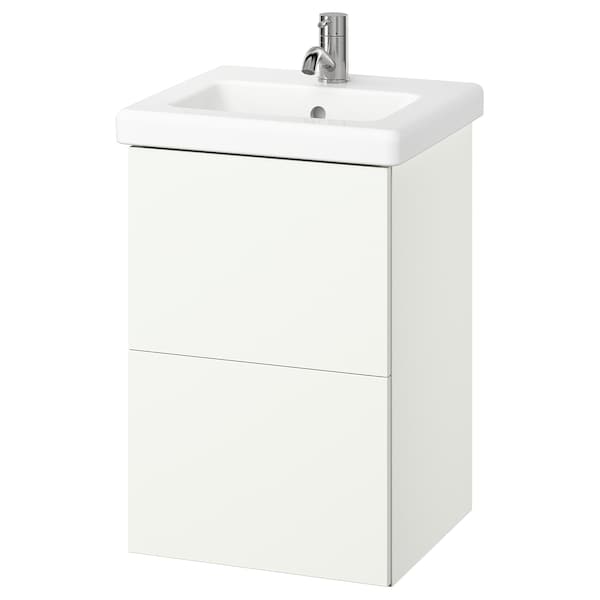 Ikea ENHET / TVÄLLEN - Washbasin/drawer/misc cabinet, white,44x43x65 cm
