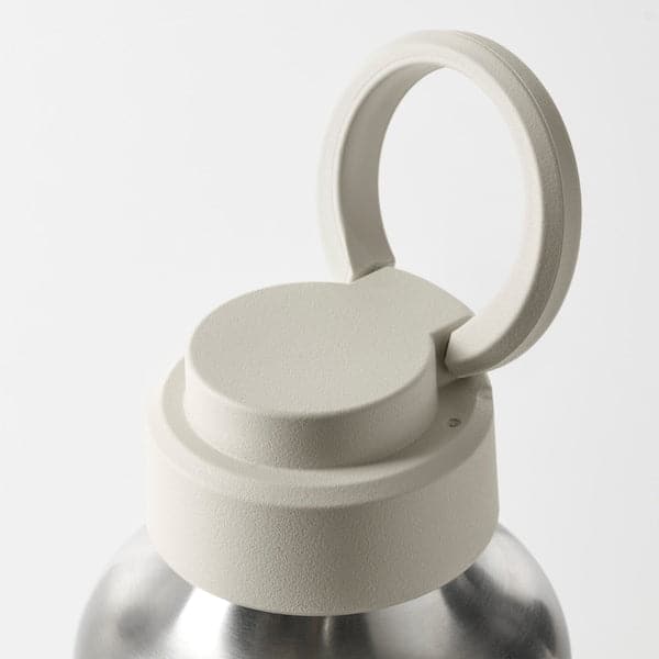 ENKELSPÅRIG - Water bottle, stainless steel/beige, 0.5 l - best price from Maltashopper.com 00497222