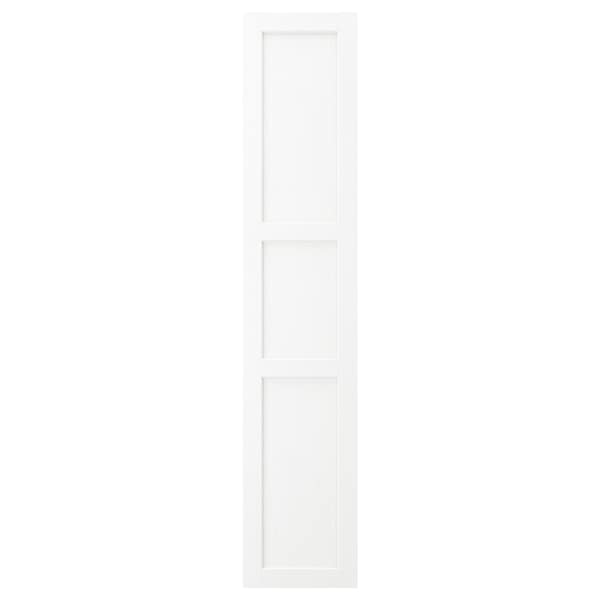 ENKÖPING door, white wood effect, 40x200 cm