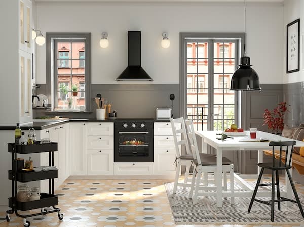 ENKÖPING - Door, white wood effect, 40x200 cm - best price from Maltashopper.com 30505763