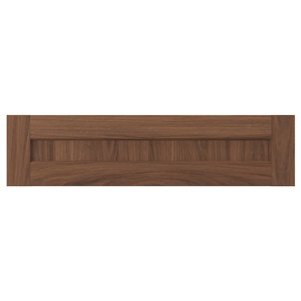 ENKÖPING drawer front, brown walnut effect, 80x20 cm