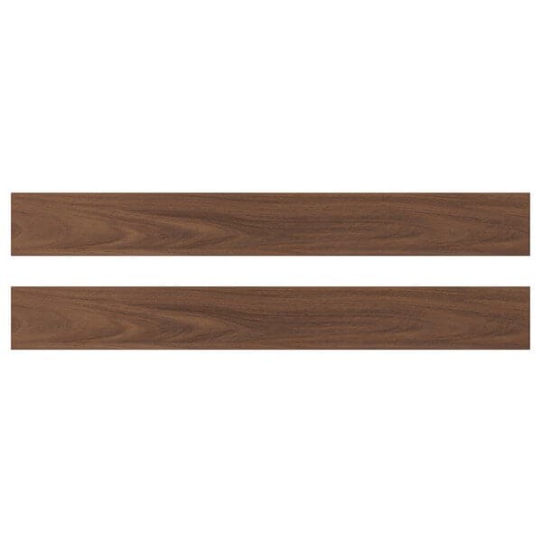 ENKÖPING drawer front, brown walnut effect, 80x10 cm