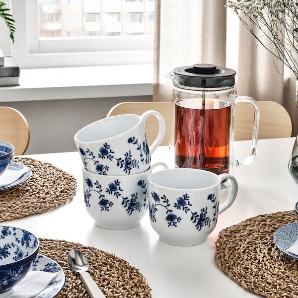 ENTUSIASM - Mug, fantasy/white blue, 50 cl - best price from Maltashopper.com 30539744